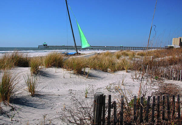 Folly Beach Art Print featuring the photograph Folly Beach by Ben Prepelka