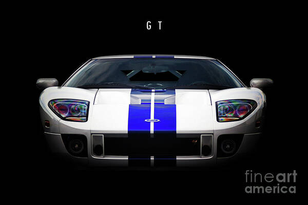 Ford Art Print featuring the digital art Ford GT by Airpower Art