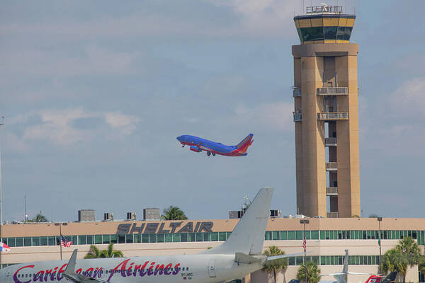 Fll Art Print featuring the photograph Fort Lauderdale Airport by Dart Humeston