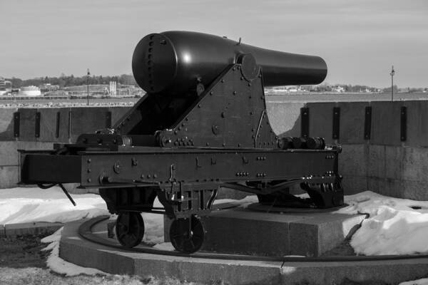 Cannon Art Print featuring the photograph Fort Trumbull Cannon by Kirkodd Photography Of New England