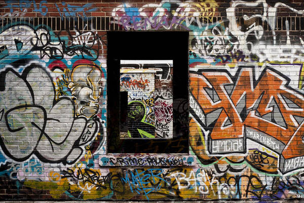 Graffiti Art Print featuring the photograph Frames by Kreddible Trout