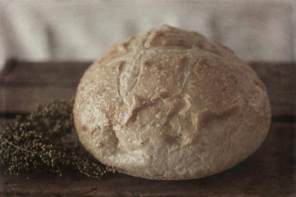 Bread Art Print featuring the photograph Fresh Baked Bread by Teresa Wilson