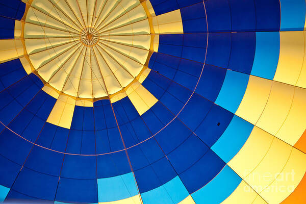 Hot Air Balloon Art Print featuring the photograph From the Inside by Ana V Ramirez