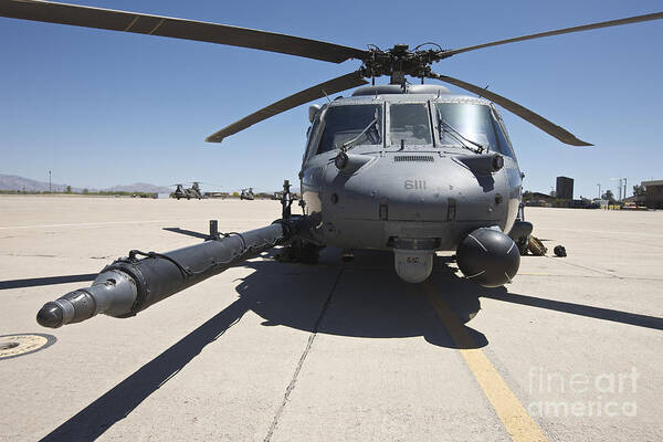Exercise Angel Thunder Art Print featuring the photograph Front View Of A Hh-60g Pave Hawk by Terry Moore