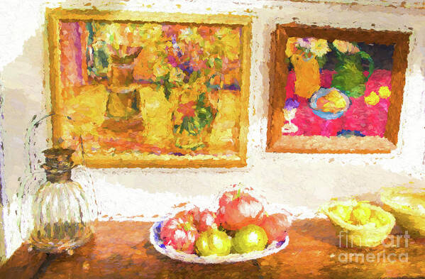 Fruit Art Print featuring the photograph Fruit and paintings by Sheila Smart Fine Art Photography