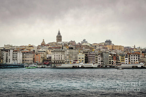Skyline Art Print featuring the photograph Galata Tower, Istanbul by Perry Rodriguez