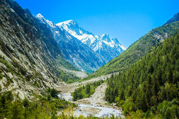 Ganges Art Print featuring the photograph Ganges River Valley - Indian Himalayas by Nila Newsom
