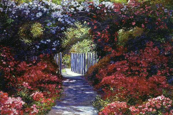 Impressionism Art Print featuring the painting Garden For Dreamers by David Lloyd Glover