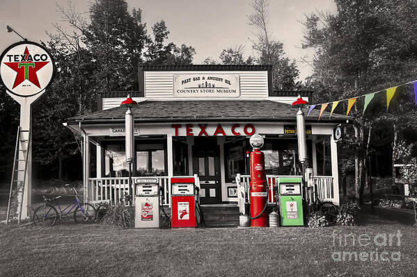 Gasoline Art Print featuring the photograph Gas of a Past by Brenda Giasson