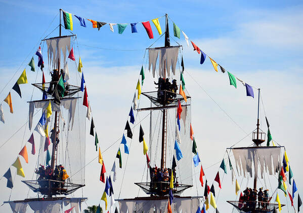 Gasparilla 2016 Art Print featuring the photograph Gasparilla ship work C by David Lee Thompson
