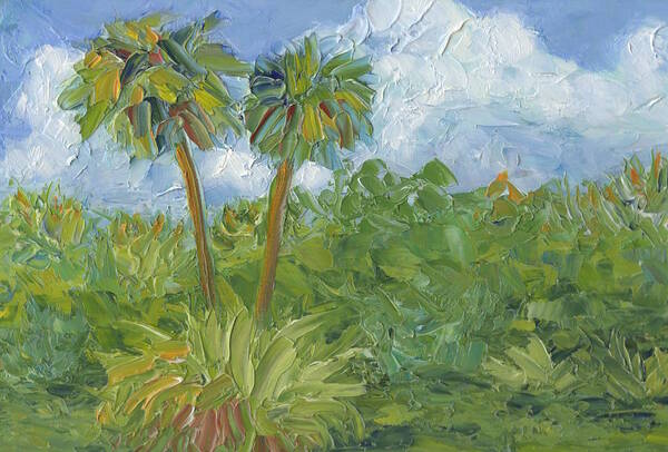 Landscape Art Print featuring the painting Gator Trace by Marcy Brennan