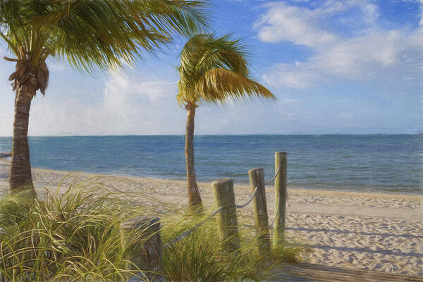 Smathers Beach Art Print featuring the photograph Gentle Breeze at the Beach by Kim Hojnacki