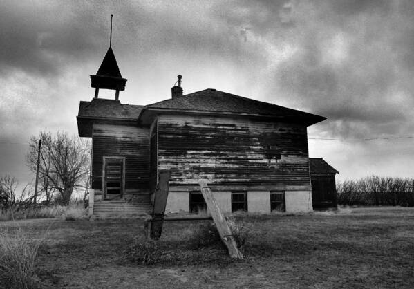 School House Art Print featuring the photograph Ghosts of laughter in Corinth North Dakota by Jeff Swan