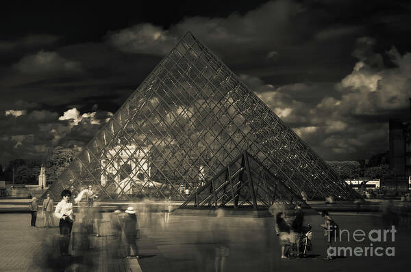 Architecture Art Print featuring the photograph Ghosts of the Louvre by Paul Warburton