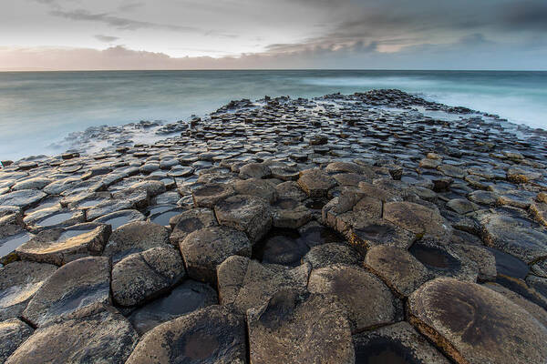Giants Art Print featuring the photograph Giants Causeway 2 by Nigel R Bell