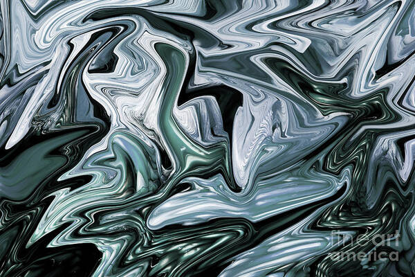 Abstract Art Print featuring the photograph Glacial by Mike Eingle