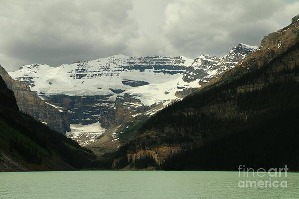 Mountain Art Print featuring the photograph Glacier And Lake Louise by Christiane Schulze Art And Photography