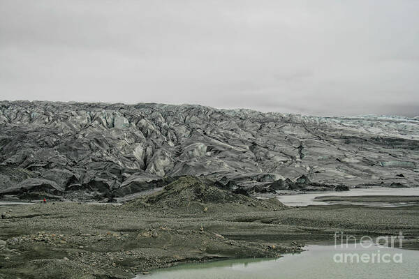 Cracks Art Print featuring the photograph Glacier in Iceland by Patricia Hofmeester
