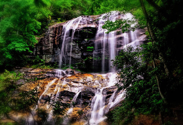 Waterfall Art Print featuring the photograph Glen Falls - Highlands NC 009 by George Bostian