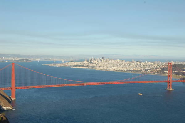 Golden Gate Bridge Art Print featuring the photograph Golden Gate Bridge II by Mia Alexander
