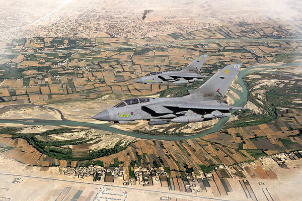 Tornado Gr4 Art Print featuring the digital art Goldstar Success by Airpower Art