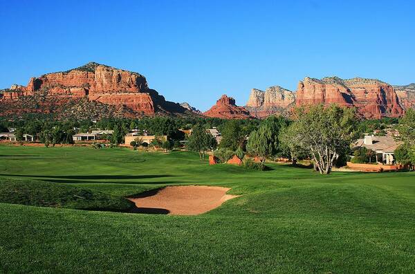 Sedona Art Print featuring the photograph Golf in Paradise by Gary Kaylor