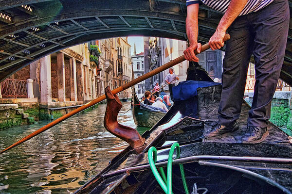 Venice Art Print featuring the photograph Gondola 2 by Allen Beatty