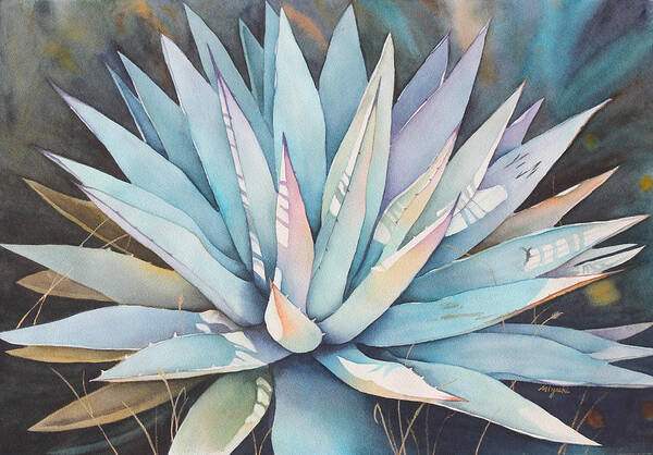 Century Plant Art Print featuring the painting Good Morning Starshine by Kelly Miyuki Kimura