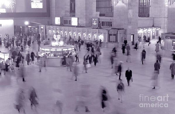 Fast Art Print featuring the photograph Grand Central in Motion by Tom Wurl