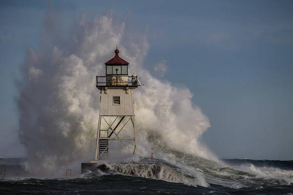 Grand Marais Art Print featuring the photograph Grand Marais Light House by Paul Freidlund