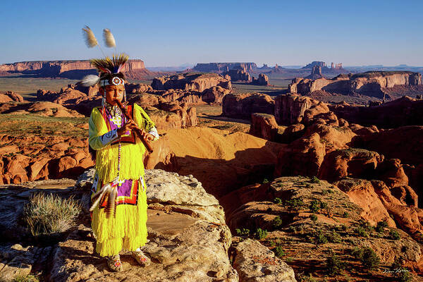 Monument Valley Art Print featuring the photograph Grass Dancer by Dan Norris