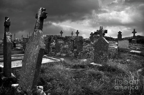 Seven Churches Art Print featuring the photograph Graveyard at the seven churches by RicardMN Photography