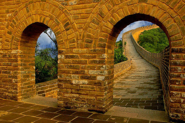 Great Wall Art Print featuring the photograph Great Wall of China by Harry Spitz