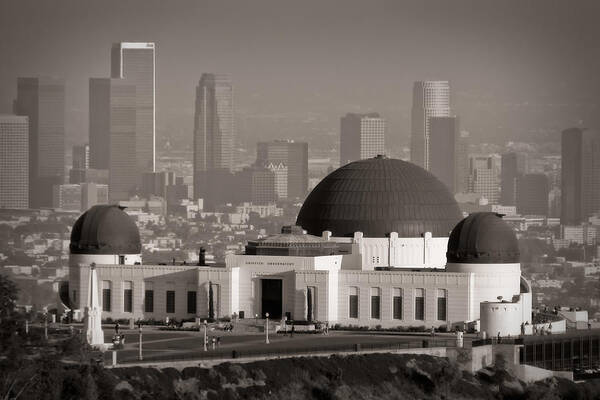 3scape Art Print featuring the photograph Griffith Observatory by Adam Romanowicz