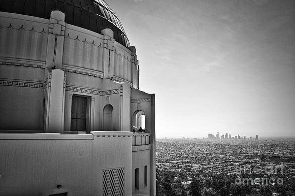 Griffith Park Art Print featuring the photograph Griffith Observatory and Downtown Los Angeles by Kirt Tisdale