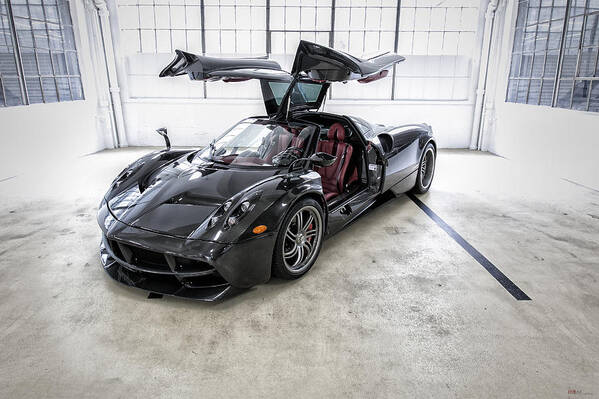 Pagani Huayra Art Print featuring the photograph Gull Wing Doors by ItzKirb Photography