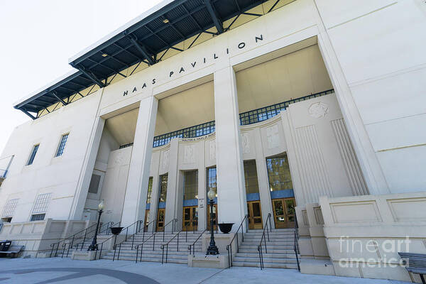 Wingsdomain Art Print featuring the photograph Haas Pavilion at University of California Berkeley DSC6302 by San Francisco