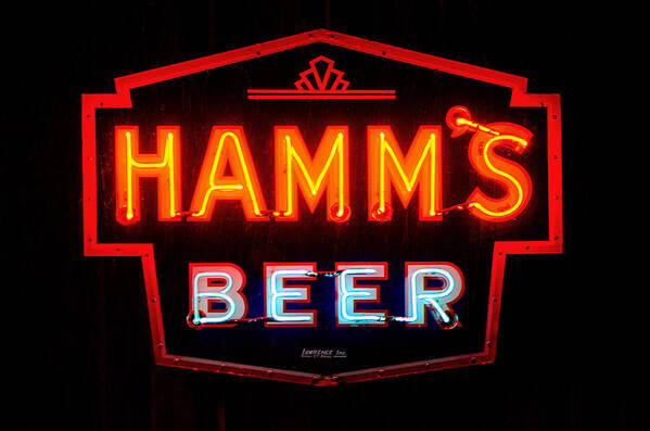 Hamm's Beer Art Print featuring the photograph Hamm's Beer by Susan McMenamin