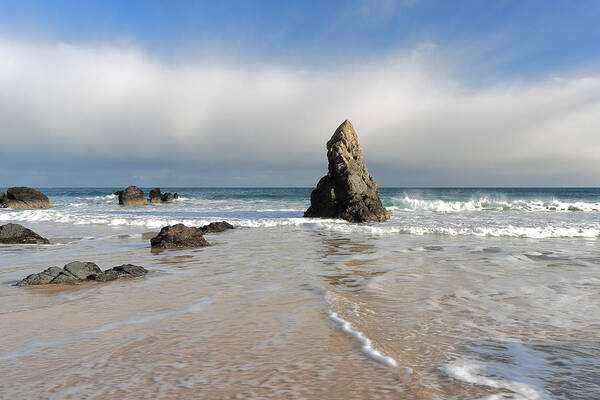 Durness Art Print featuring the photograph Happy Day on Sango Bay by Maria Gaellman