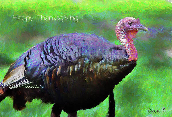 Happy Thanksgiving Art Print featuring the photograph Happy Thanksgiving by Diane Giurco