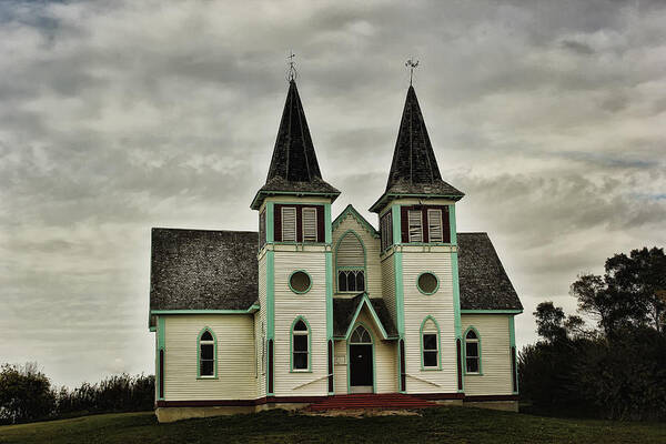 Haunted Art Print featuring the photograph Haunted Kipling Church by Ryan Crouse