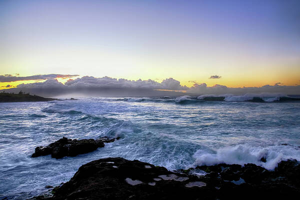 Hawaiian Big Waves Art Print featuring the photograph Hawaiian Big Waves by Steven Michael