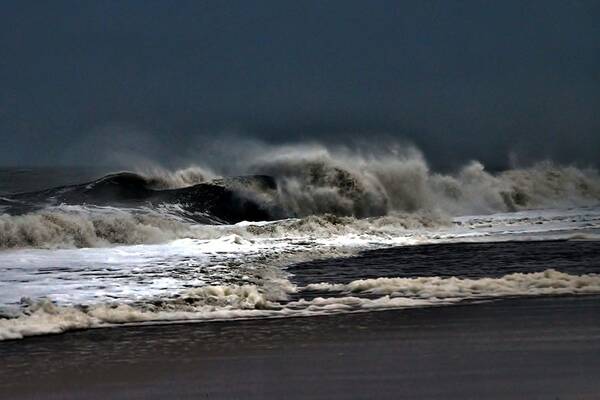 Surf Art Print featuring the photograph Stormy Surf by Kim Bemis