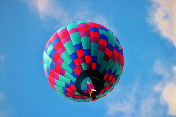 Balloon Art Print featuring the photograph Helen Hot Air Balloon by Eileen Brymer