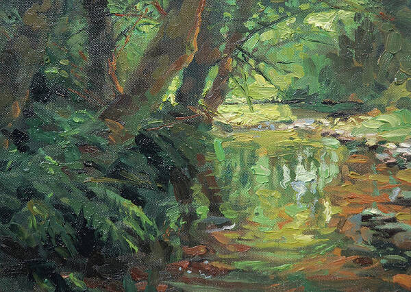 Country Art Print featuring the painting HIdden Stream by Steve Henderson