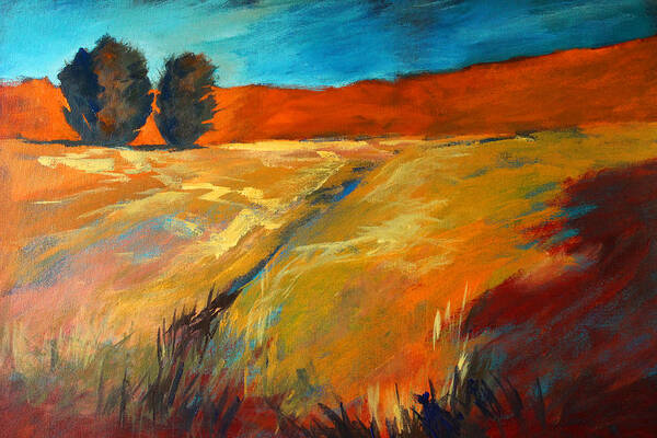 Oregon Landscape Painting Art Print featuring the painting High Desert by Nancy Merkle