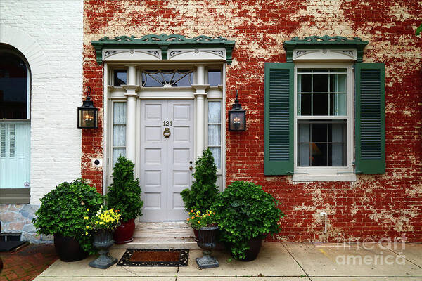 Frederick Art Print featuring the photograph Historic House in Frederick Maryland by James Brunker