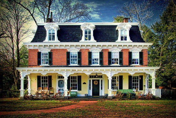 Historic Isaac Stover House Art Print featuring the photograph Historic Isaac Stover House by Carolyn Derstine