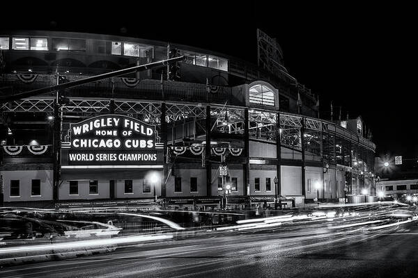 Chicago Art Print featuring the photograph Historic Wrigley Field by Andrew Soundarajan