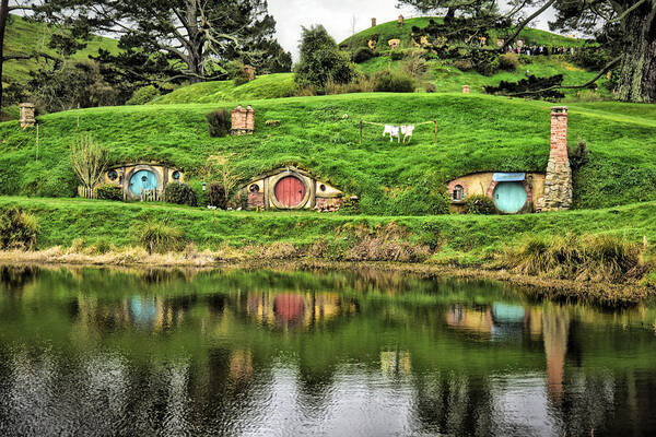 Photograph Art Print featuring the photograph Hobbit by the Lake by Richard Gehlbach
